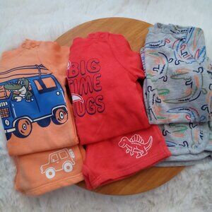 Bundle of 3 Garanimal Onsie and short outfits  size 6/9 mths